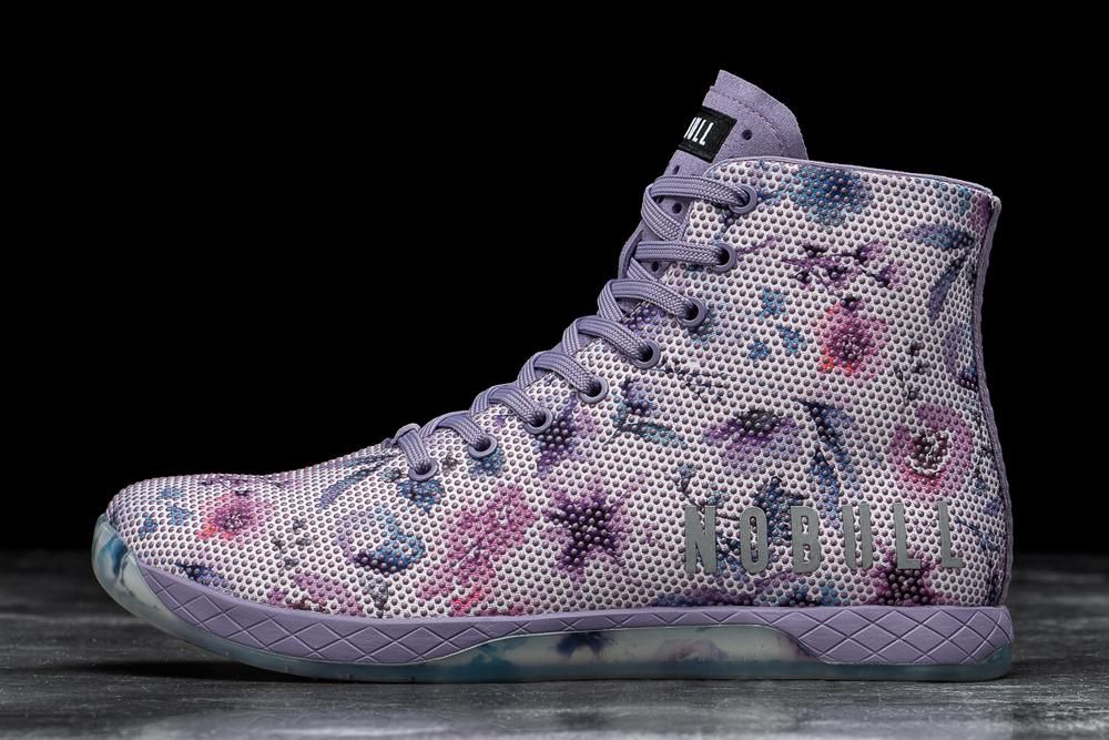 Baskets Montantes NOBULL Femme Floral - Chaussures NOBULL High-Top Superfabric,France (3245-EXQOY)